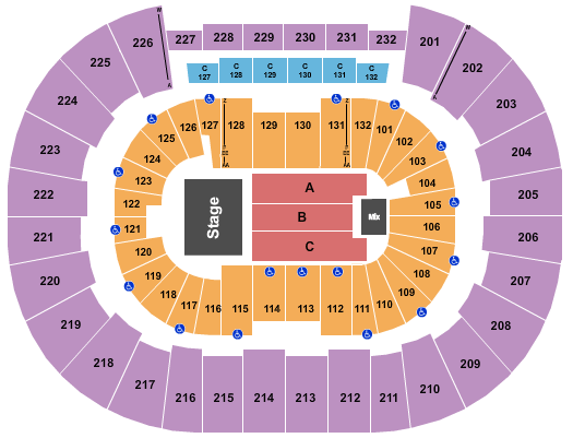 Legacy Arena Andrea Bocelli Seating Chart